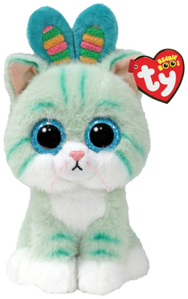 Мягкая игрушка TY котик Гумдроп, высота 15 см, мультиколор купить,NaN
