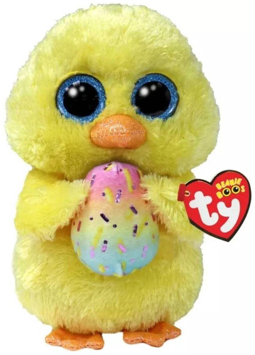 Мягкая игрушка TY цыпленок Маригольд, высота 15 см, желтый купить,NaN