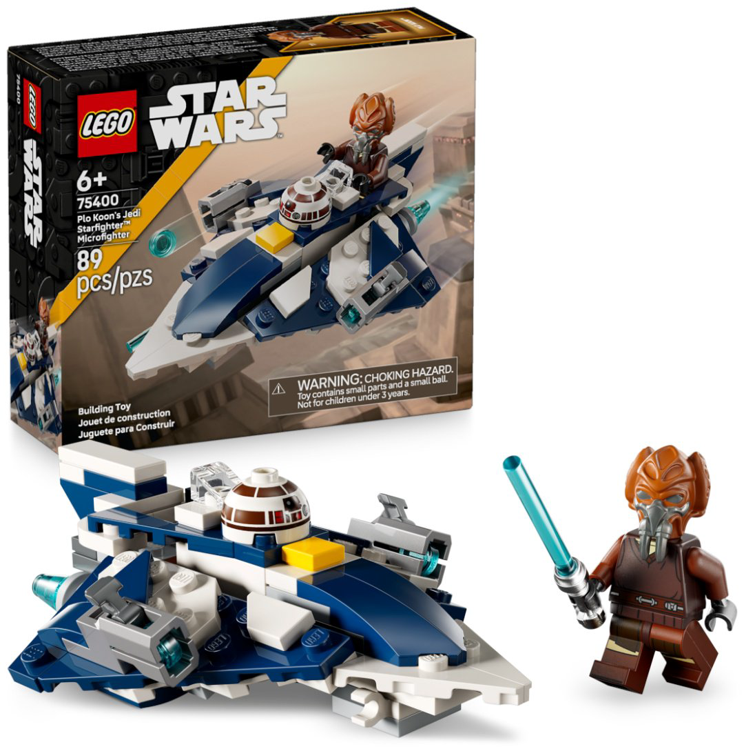Конструктор LEGO Микрофайтеры: звёздный истребитель джедая Пло Куна Star Wars, деталей 89 шт купить,NaN