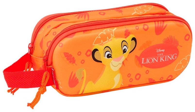 Пенал SAFTA Simba 3D 822459512, застежка молния, оранжевый купить,NaN
