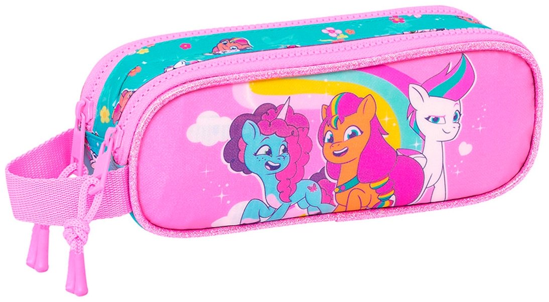Пенал SAFTA My Little Pony 812435513, застежка молния, мультиколор
