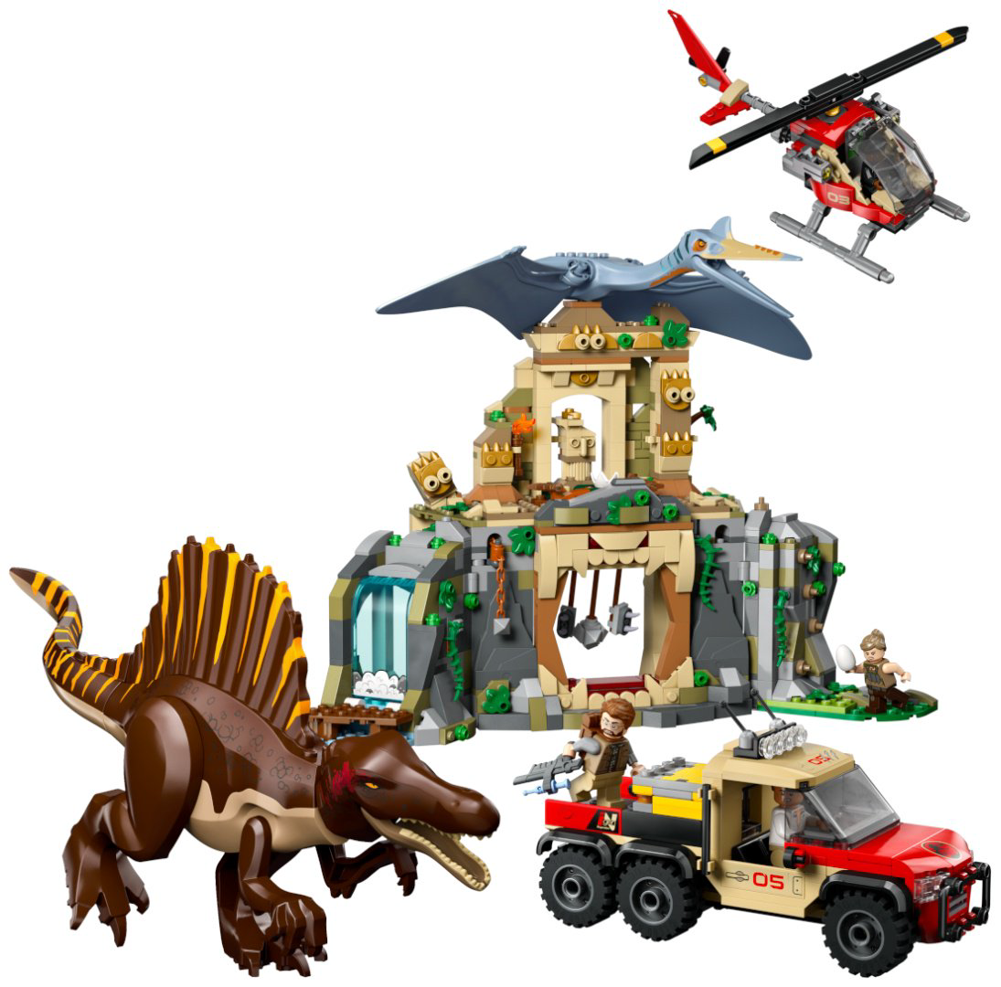 Конструктор LEGO Воздушная миссия Спинозавра и Кетцалькоатля Jurassic World, деталей 984 шт купить,NaN