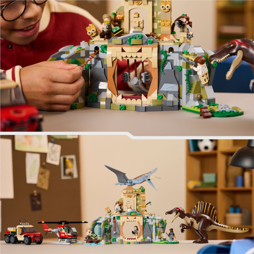 Конструктор LEGO Воздушная миссия Спинозавра и Кетцалькоатля Jurassic World, деталей 984 шт купить,NaN