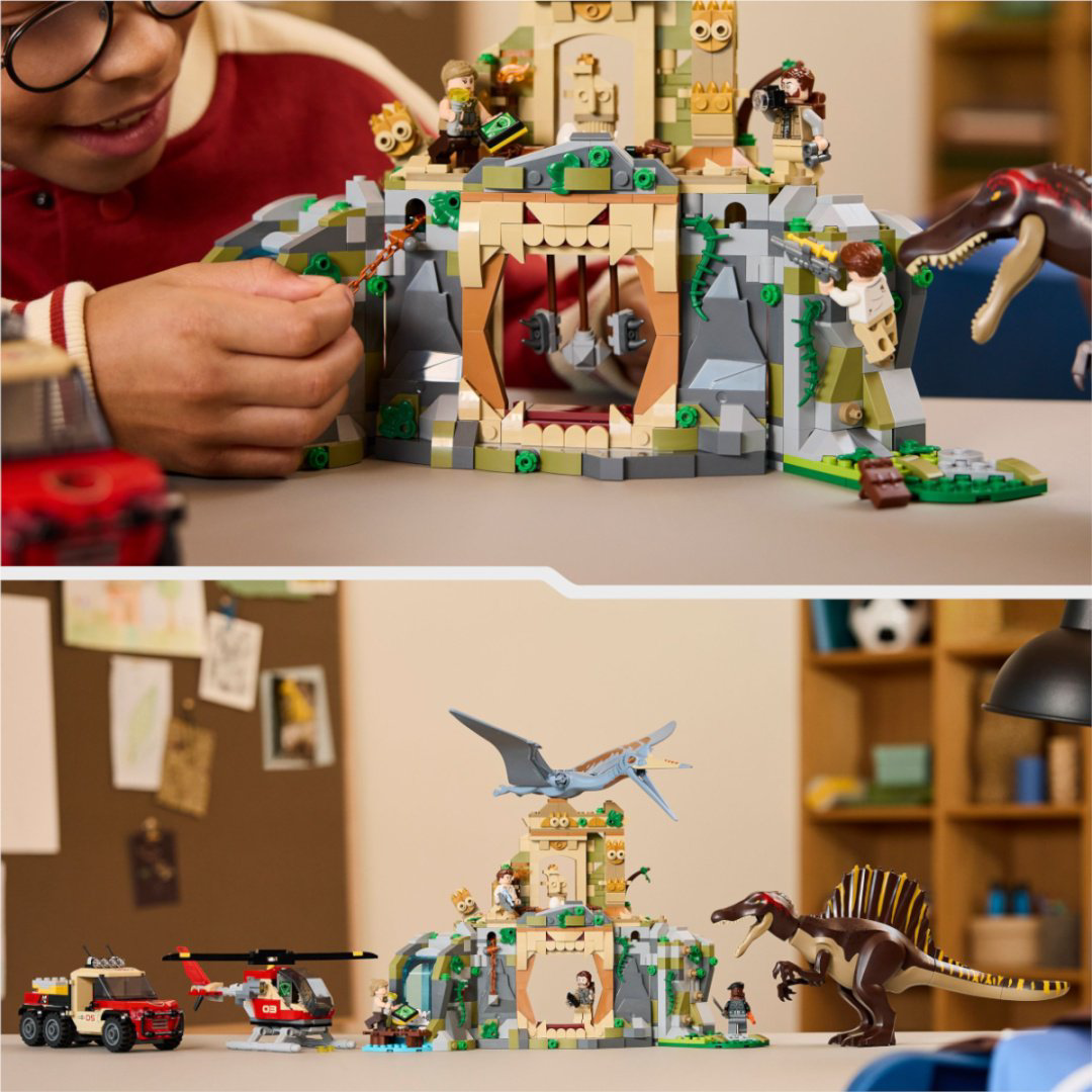 Конструктор LEGO Воздушная миссия Спинозавра и Кетцалькоатля Jurassic World, деталей 984 шт купить,NaN