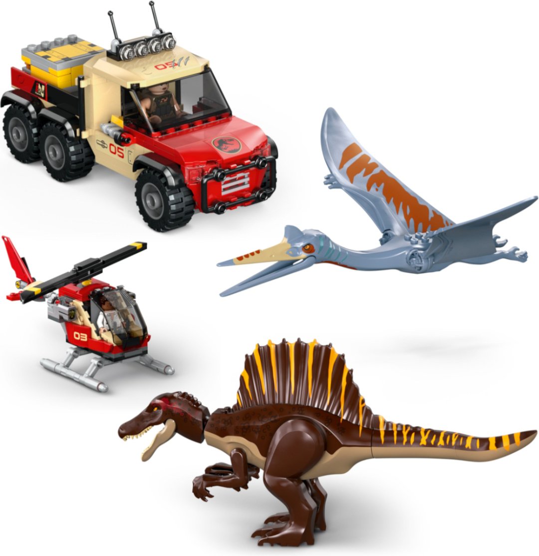 Конструктор LEGO Воздушная миссия Спинозавра и Кетцалькоатля Jurassic World, деталей 984 шт купить,NaN
