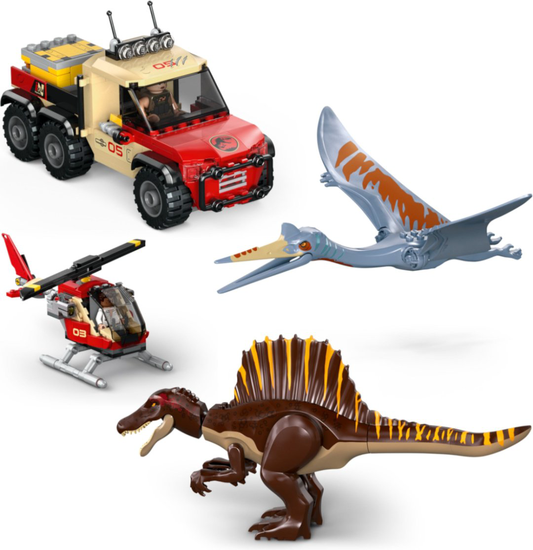 Конструктор LEGO Воздушная миссия Спинозавра и Кетцалькоатля Jurassic World, деталей 984 шт купить,NaN