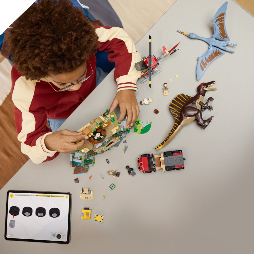 Конструктор LEGO Воздушная миссия Спинозавра и Кетцалькоатля Jurassic World, деталей 984 шт купить,NaN