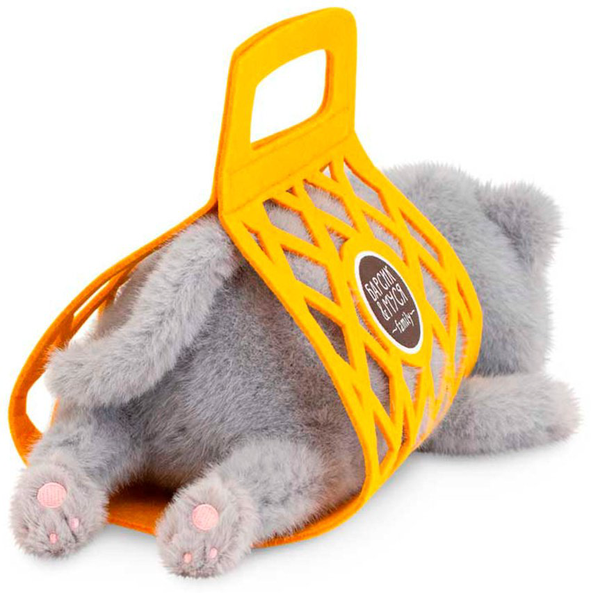 Мягкая игрушка Orange Кот Барсик, высота 35 см, серый купить,NaN