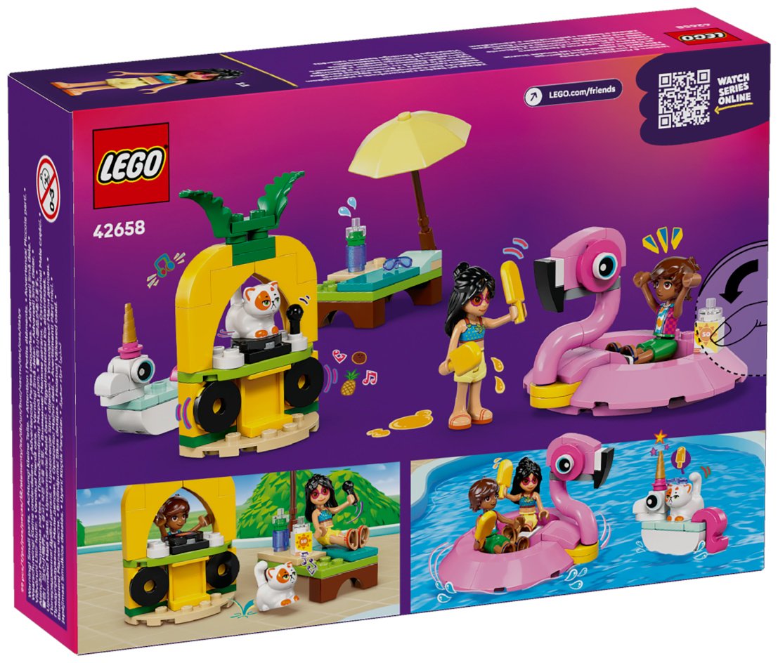 Конструктор LEGO Веселье в бассейне с единорогом и фламинго Friends, деталей 99 шт купить,NaN