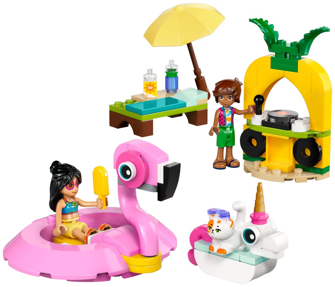 Конструктор LEGO Веселье в бассейне с единорогом и фламинго Friends, деталей 99 шт купить,NaN
