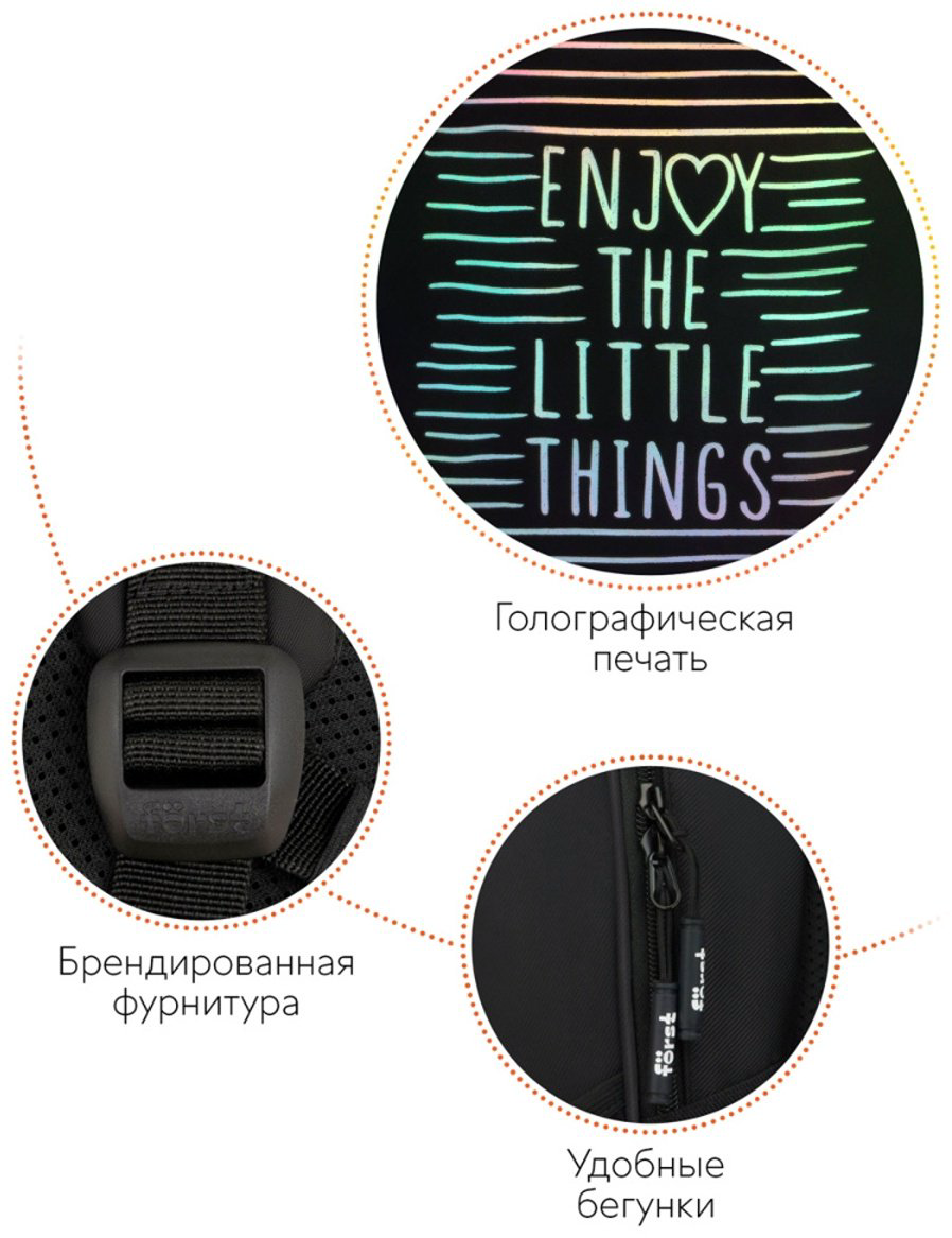Рюкзак Forst полиэстер черный купить,NaN