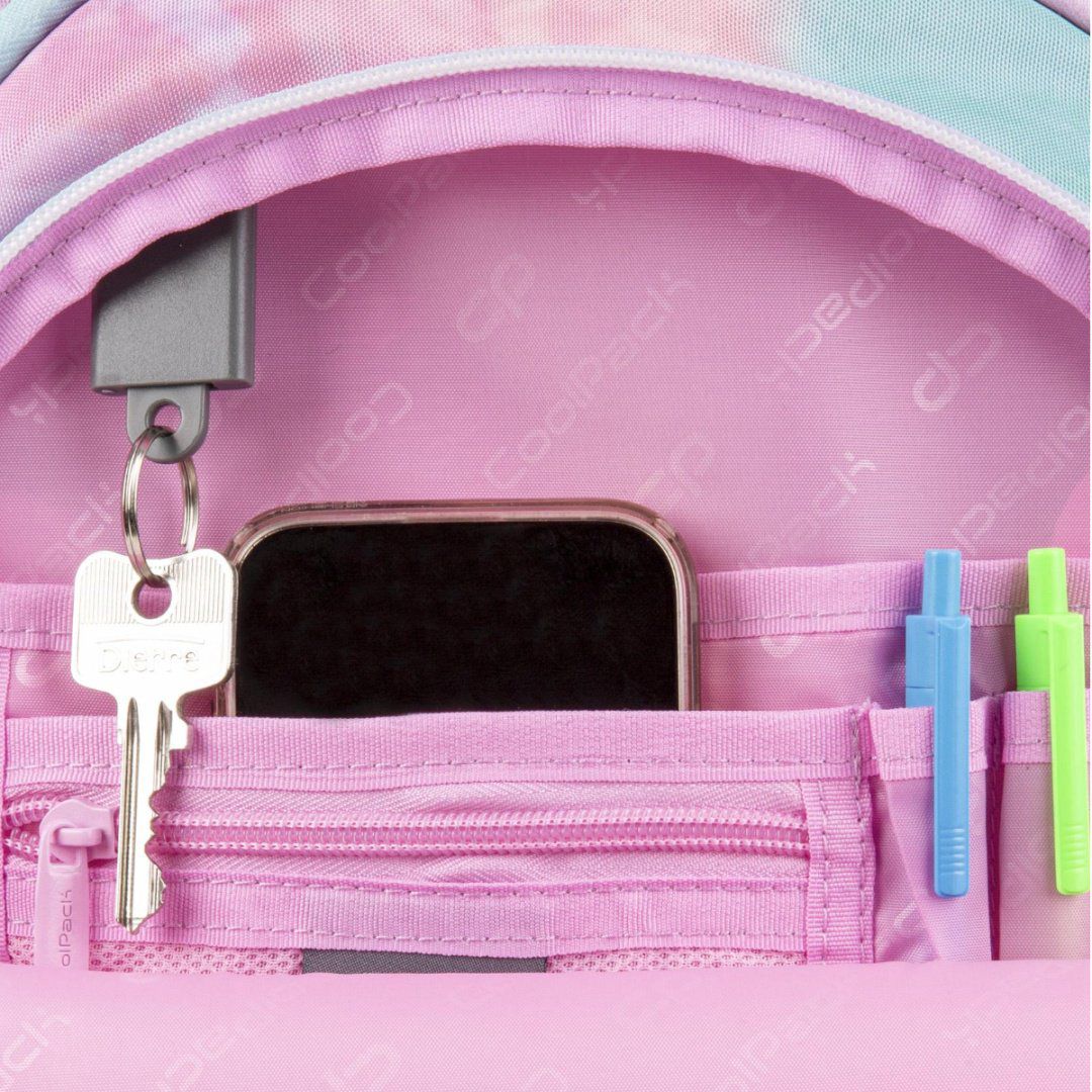 Рюкзак CoolPack полиэстер розовый купить,NaN