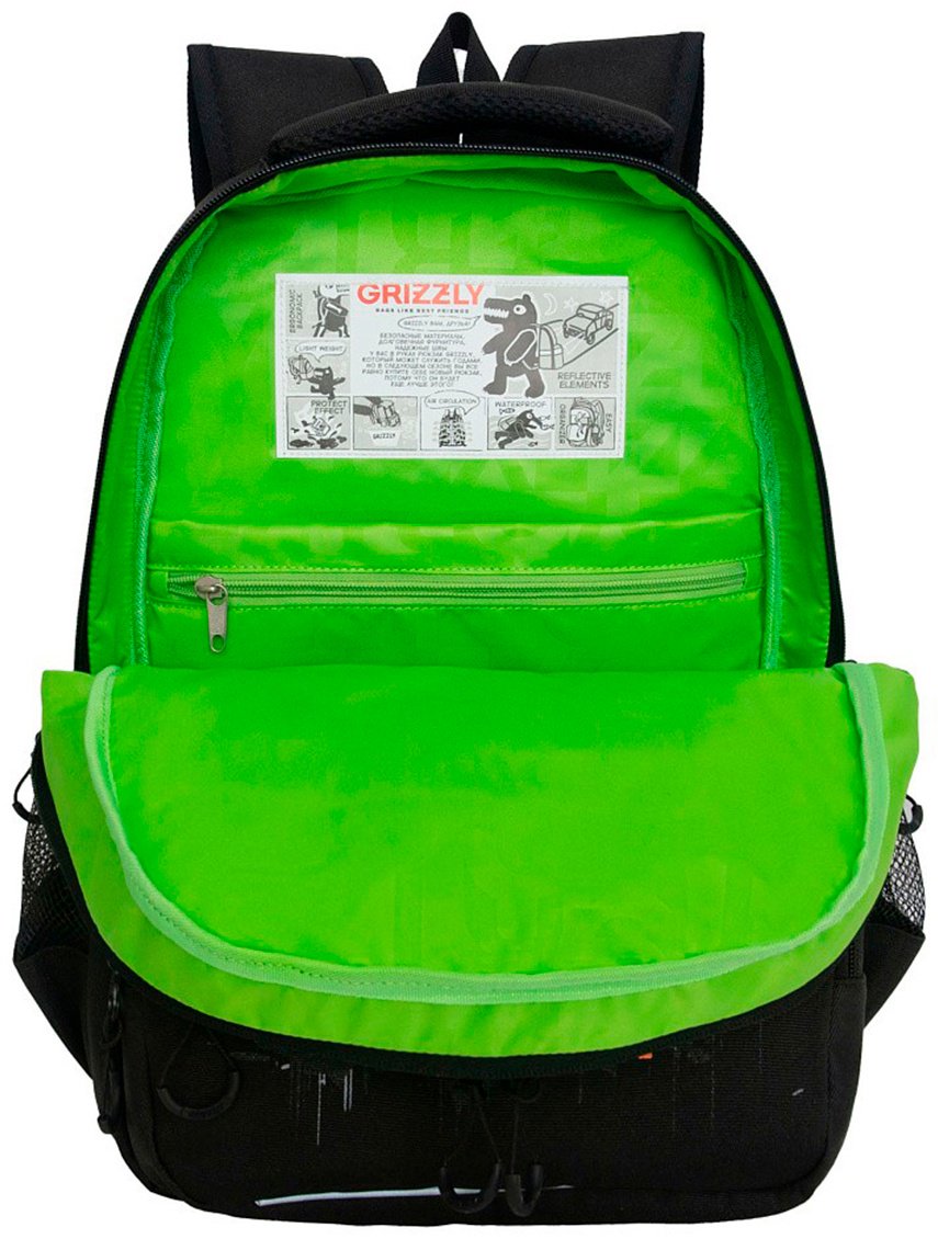 Рюкзак Grizzly полиэстер черный купить,NaN