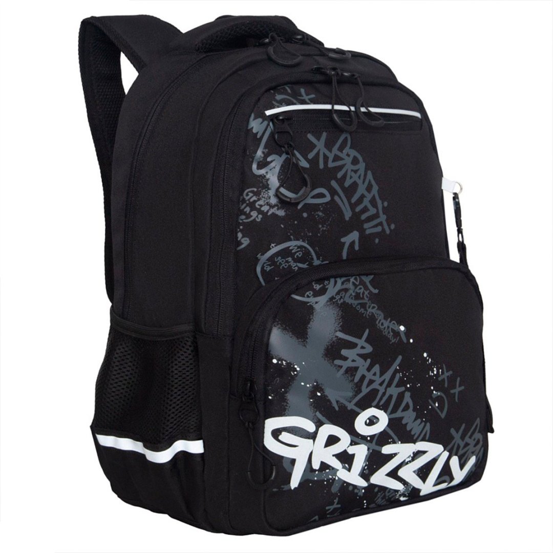 Рюкзак Grizzly полиэстер черный купить,NaN