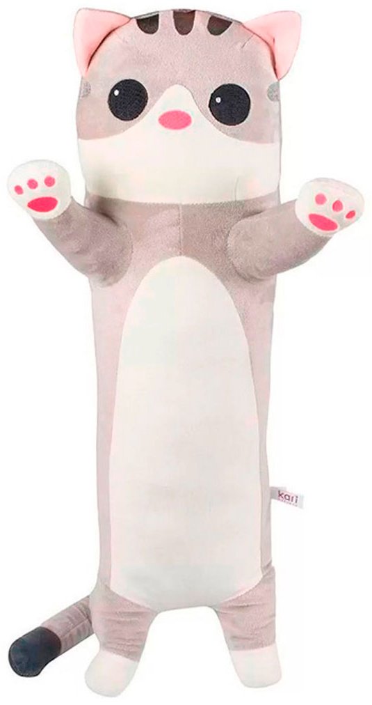 Мягкая игрушка Fancy Кот Батон, высота 70 см, серый купить,NaN