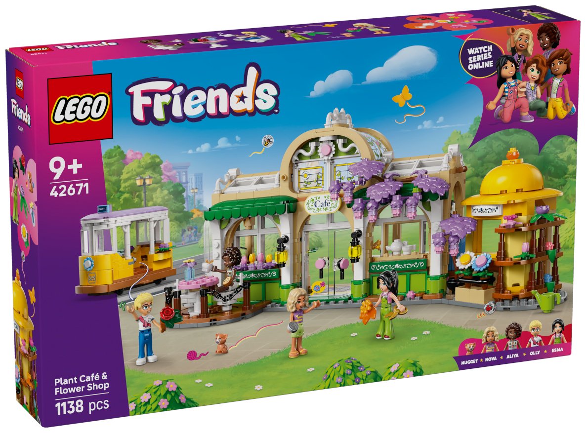 Конструктор LEGO Кафе с растениями Friends, деталей 1137 шт - ForteMarket Конструктор LEGO Кафе с растениями Friends, деталей 1137 шт купить,0