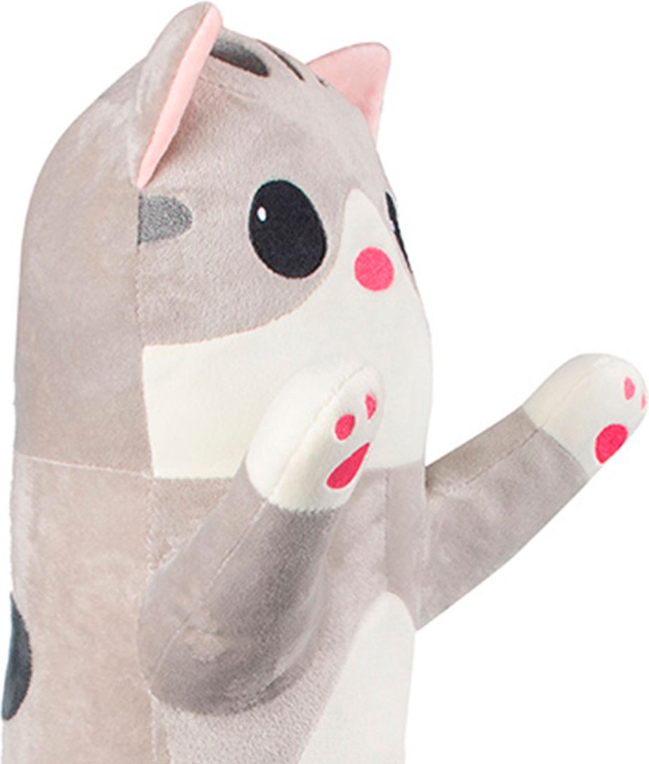 Мягкая игрушка Fancy Кот Батон, высота 70 см, серый купить,NaN