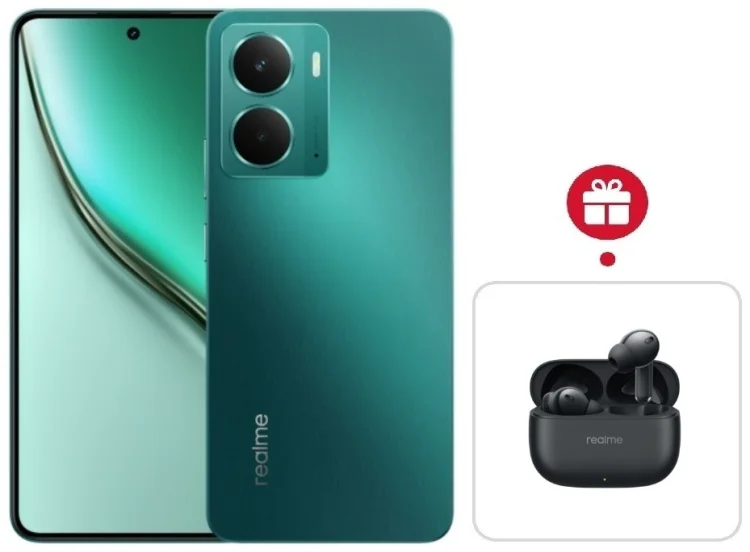 Смартфон Realme P3 5G 8/256GB зеленый + подарок  купить,NaN