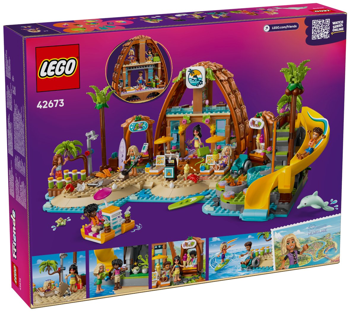 Конструктор LEGO Семейный отдых на пляжном курорте Friends, деталей 1140 шт купить,0