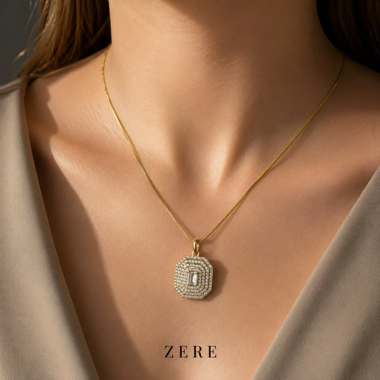 Комплект Zere ZR290506 золото 3.85гр 45см купить,329875