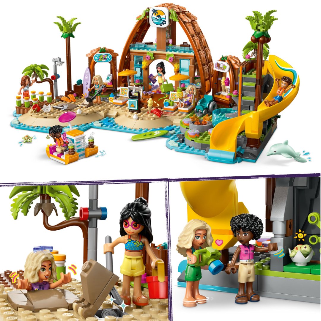 Конструктор LEGO Семейный отдых на пляжном курорте Friends, деталей 1140 шт купить,0