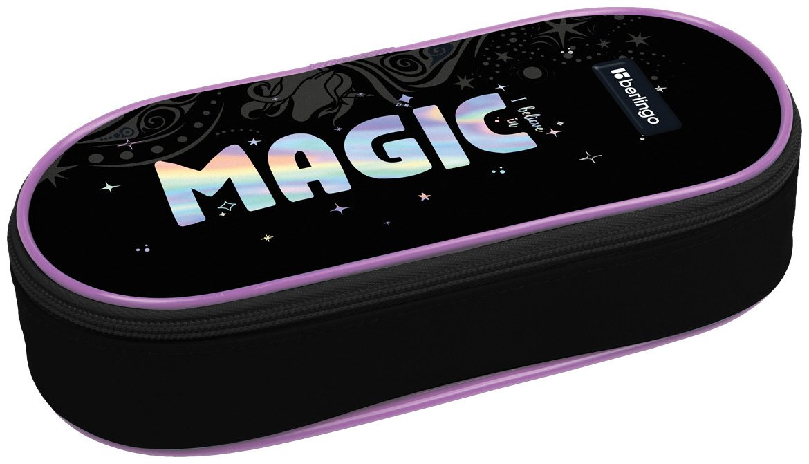 Пенал-футляр Berlingo Purple Magic PF-EXPL-1103, застежка молния, черный
