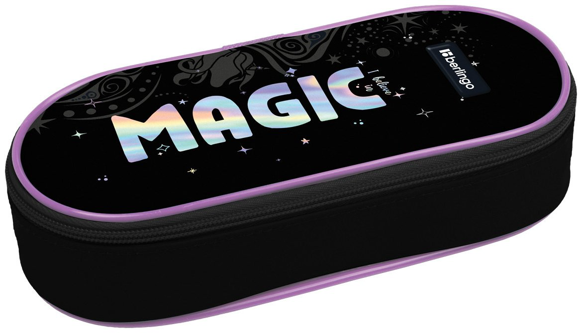 Пенал-футляр Berlingo Purple Magic PF-EXPL-1103, застежка молния, черный купить,NaN