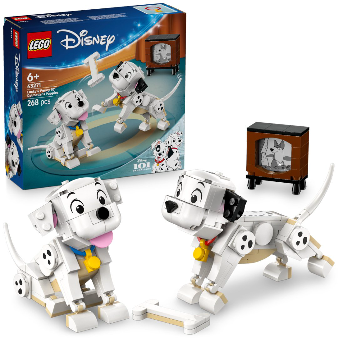 Конструктор LEGO Лаки и Пенни, щенки из «101 далматинец» Disney, деталей 268 шт купить,NaN
