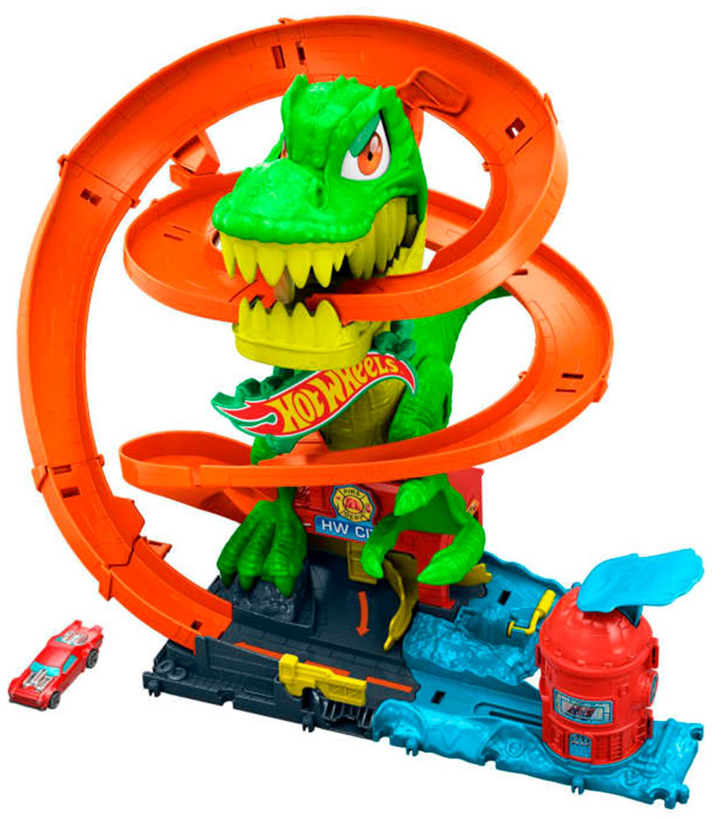 Детские треки и авторалли Hot Wheels T-Rex Blaze Battle мультиколор купить,NaN