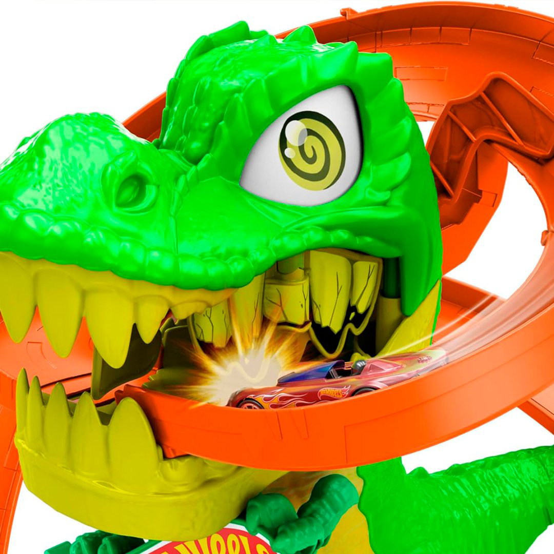 Детские треки и авторалли Hot Wheels T-Rex Blaze Battle мультиколор купить,NaN