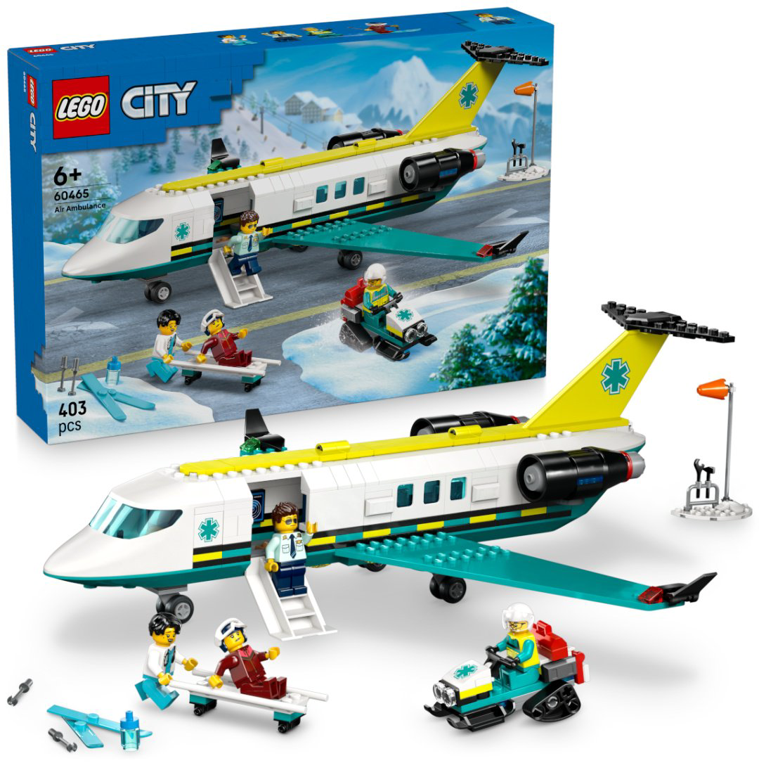 Конструктор LEGO Самолет санитарной авиации City, деталей 395 шт купить,42354