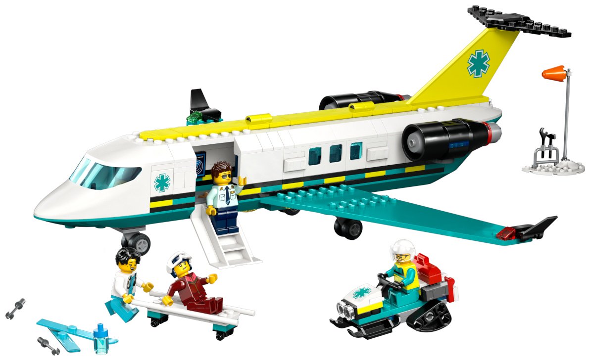 Конструктор LEGO Самолет санитарной авиации City, деталей 395 шт - ForteMarket Конструктор LEGO Самолет санитарной авиации City, деталей 395 шт купить,0