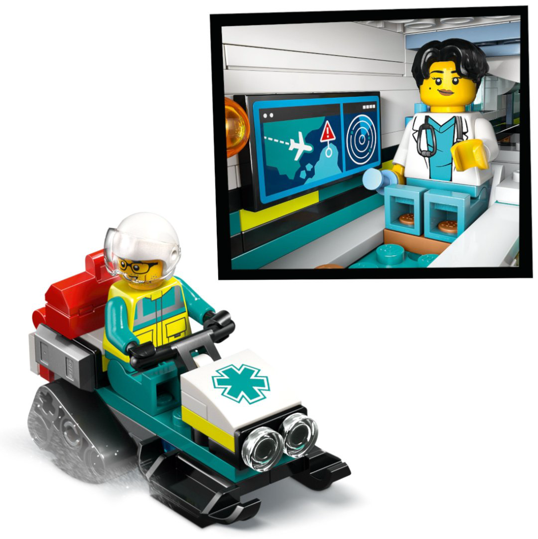 Конструктор LEGO Самолет санитарной авиации City, деталей 395 шт купить,42354