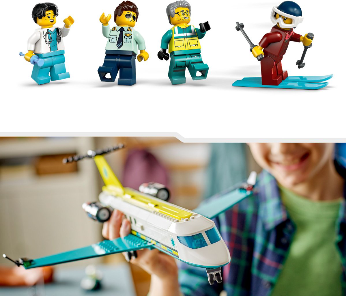 Конструктор LEGO Самолет санитарной авиации City, деталей 395 шт купить,42354