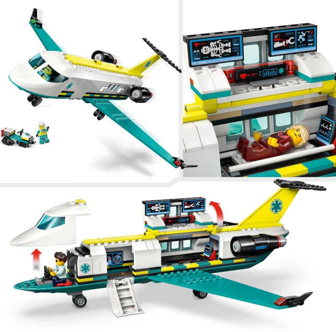Конструктор LEGO Самолет санитарной авиации City, деталей 395 шт - ForteMarket Конструктор LEGO Самолет санитарной авиации City, деталей 395 шт купить,0