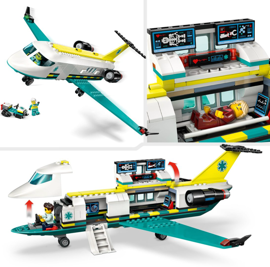Конструктор LEGO Самолет санитарной авиации City, деталей 395 шт купить,42354