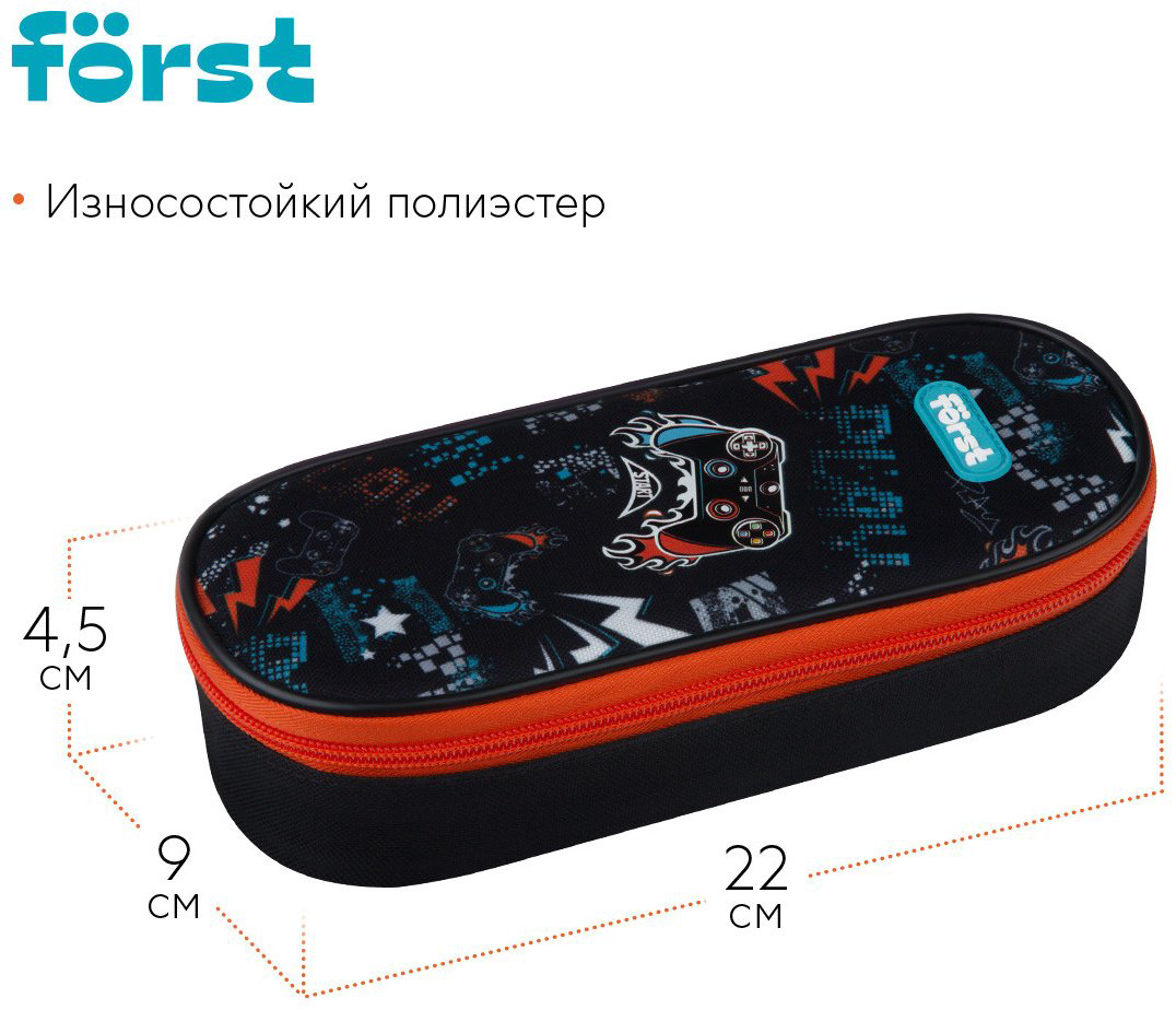 Пенал-футляр Forst Flawless Victory FT-PF-062504, застежка молния, черный купить,NaN