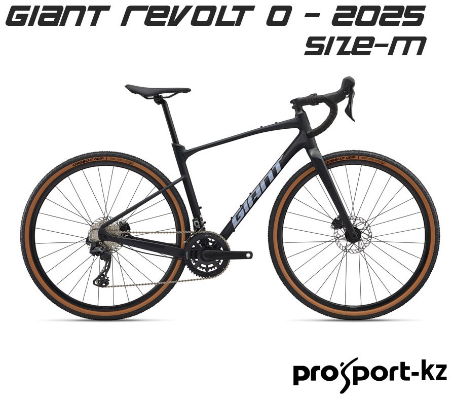 Велосипед Giant Revolt 0 - 2025/10790101/M (700)-25, black 2025 18 дюймов черный