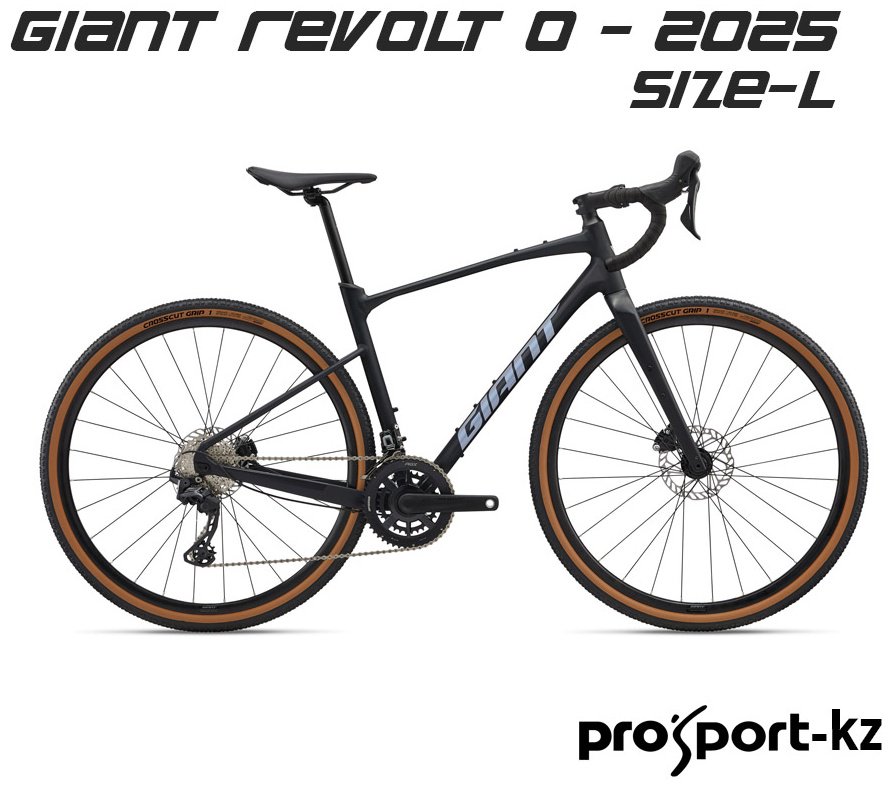 Велосипед Giant Revolt 0 - 2025/10790101/L (700)-27, black 2025 20 дюймов черный