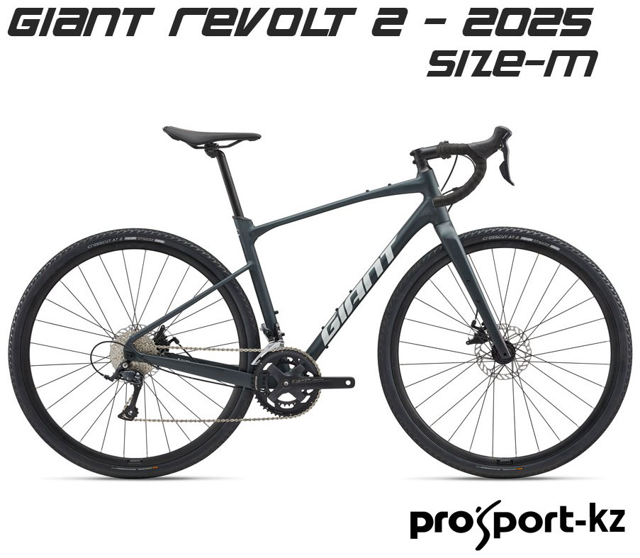 Велосипед Giant Revolt 2 - 2025/10790121/M (700)-25, asphalt green 2025 18 дюймов зеленый купить,NaN