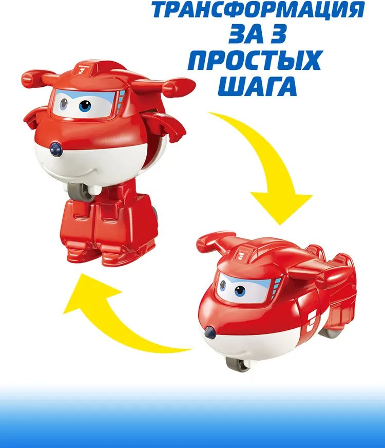 Трансформер Super Wings Супер Крылья Мини-трансформер Джетт (8 сезон), высота 5.5 см - ForteMarket Трансформер Super Wings Супер Крылья Мини-трансформер Джетт (8 сезон), высота 5.5 см купить,0