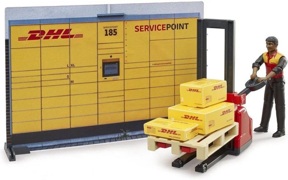 Набор Bruder Почтовое отделение DHL купить,0