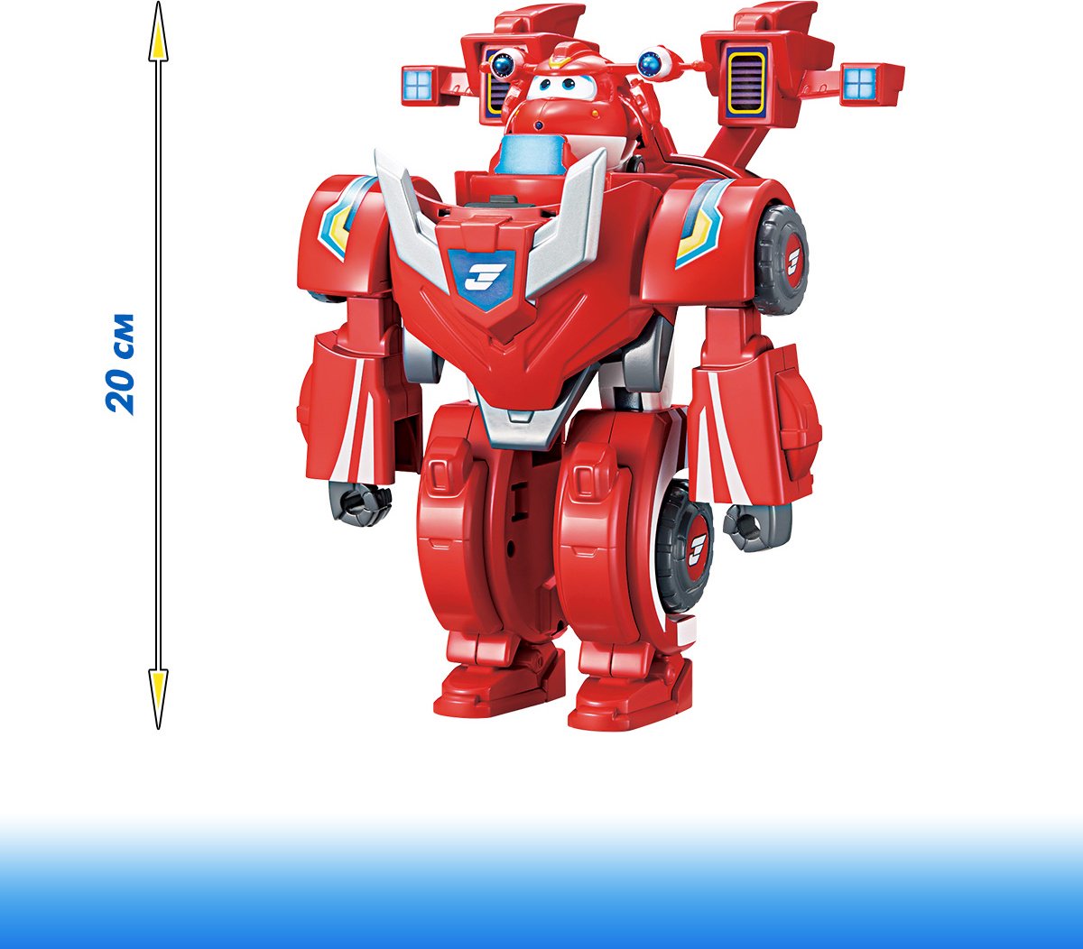 Трансформер Super Wings Джетт, высота 20 см купить,0