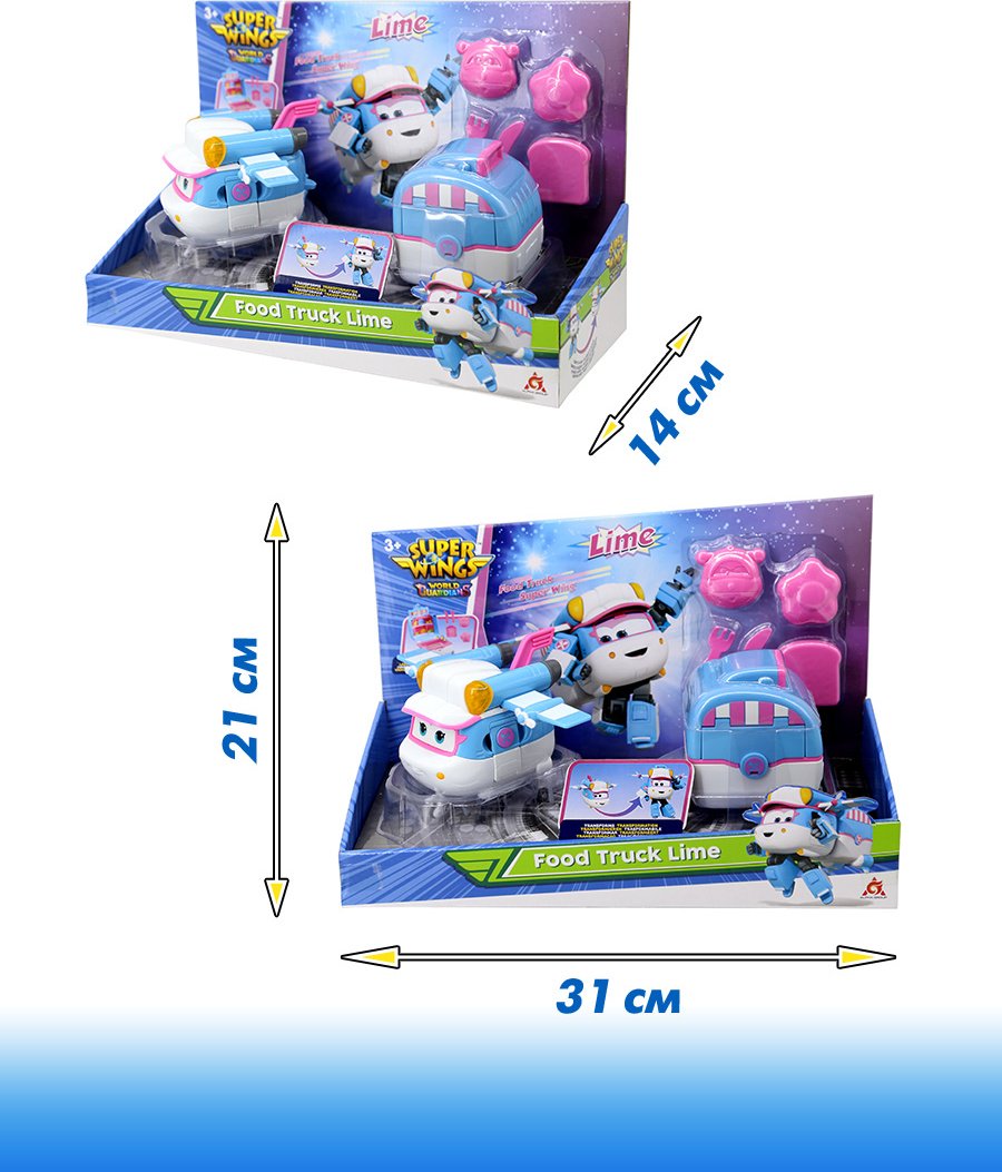 Трансформер Super Wings Лайм, высота 13 см купить,0