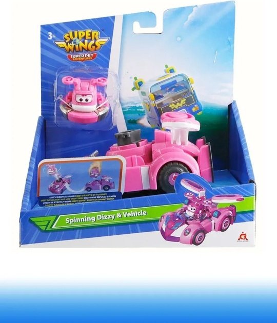 Машина Super Wings Диззи белый, розовый - ForteMarket Машина Super Wings Диззи белый, розовый купить,0