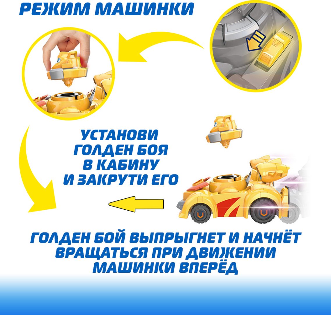 Машина Super Wings Голден Бой белый, золотой - ForteMarket Машина Super Wings Голден Бой белый, золотой купить,0