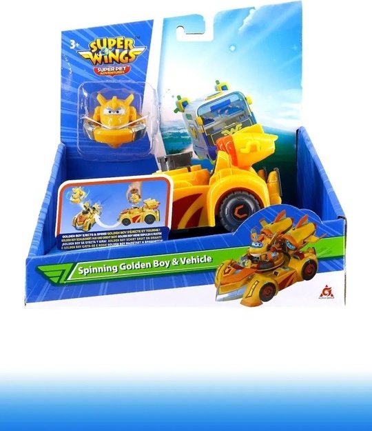 Машина Super Wings Голден Бой белый, золотой - ForteMarket Машина Super Wings Голден Бой белый, золотой купить,0