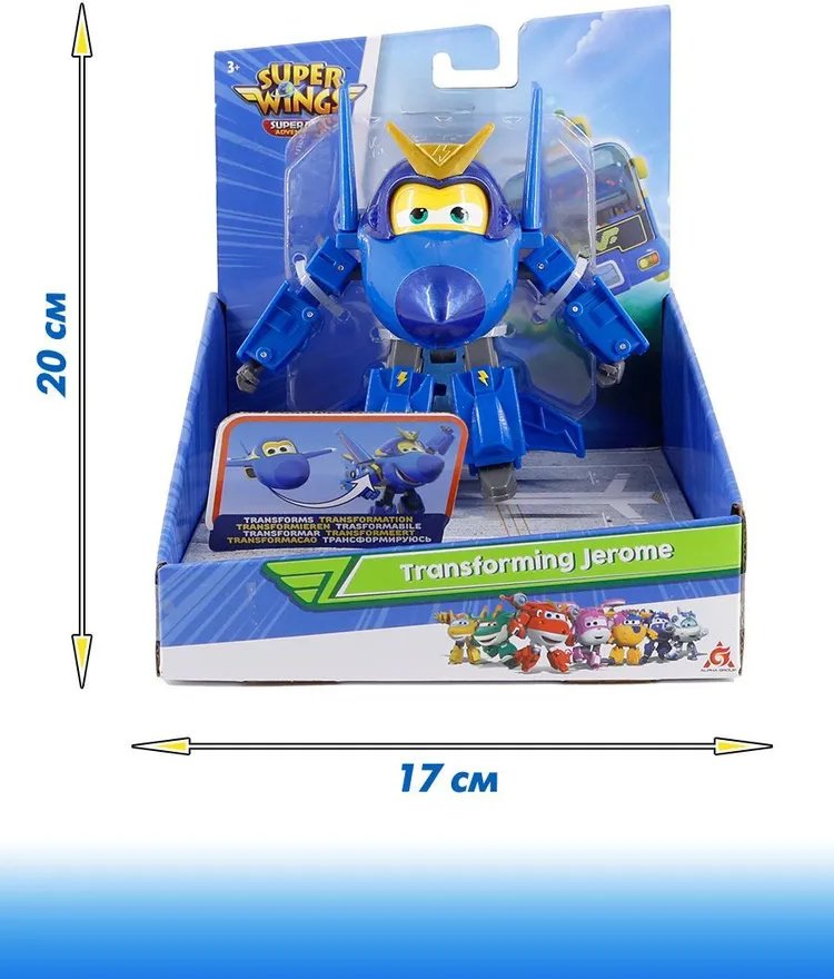 Трансформер Super Wings Робот трансформер Супер Крылья, Джером , высота 12.5 см - ForteMarket Трансформер Super Wings Робот трансформер Супер Крылья, Джером , высота 12.5 см купить,0