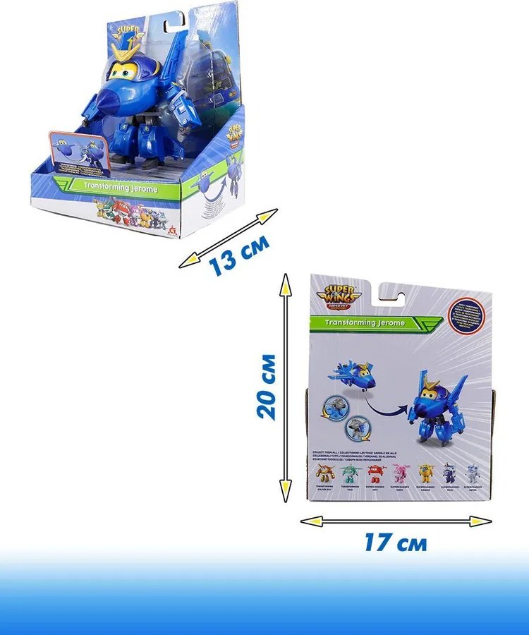 Трансформер Super Wings Робот трансформер Супер Крылья, Джером , высота 12.5 см - ForteMarket Трансформер Super Wings Робот трансформер Супер Крылья, Джером , высота 12.5 см купить,0