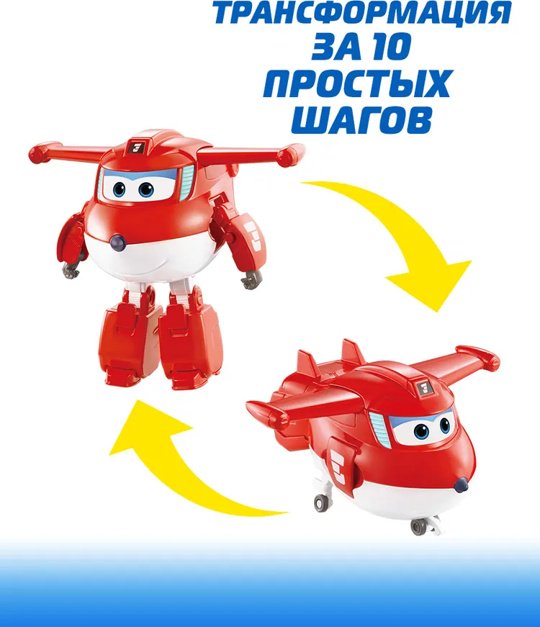 Трансформер Super Wings Джетт , высота 13 см - ForteMarket Трансформер Super Wings Джетт , высота 13 см купить,0